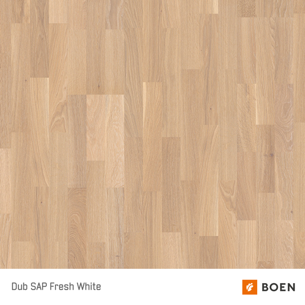 Dub SAP fresh white – drevená podlaha
